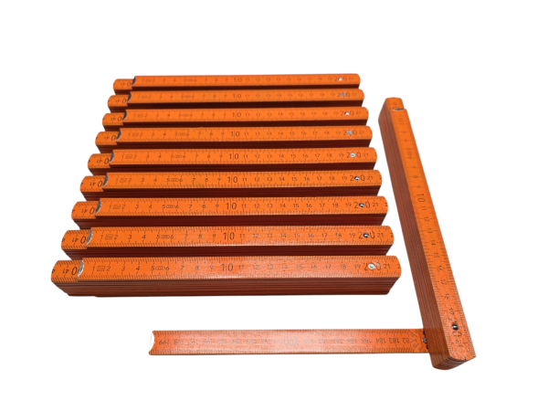 10x ADGA 250  Qualitäts Zollstock ORANGE 2 Meter Zollstock Meterstab Schmiege #1